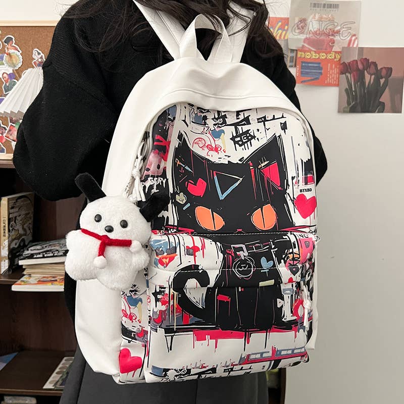Trendy large-capacity student backpacks