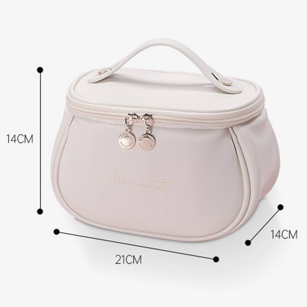 LETTER GRAPHIC PU MAKEUP BAG_CWAB0547