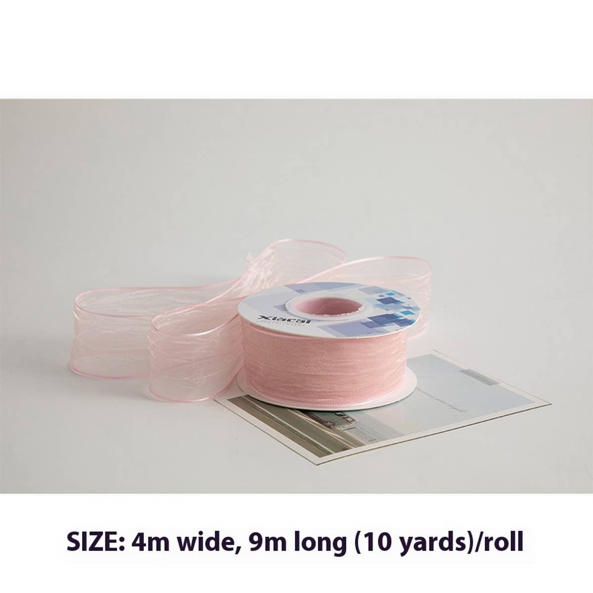 3D PLEATED RIBBON PEARLESCENT ORGANZA RIBBON_CWMM5749