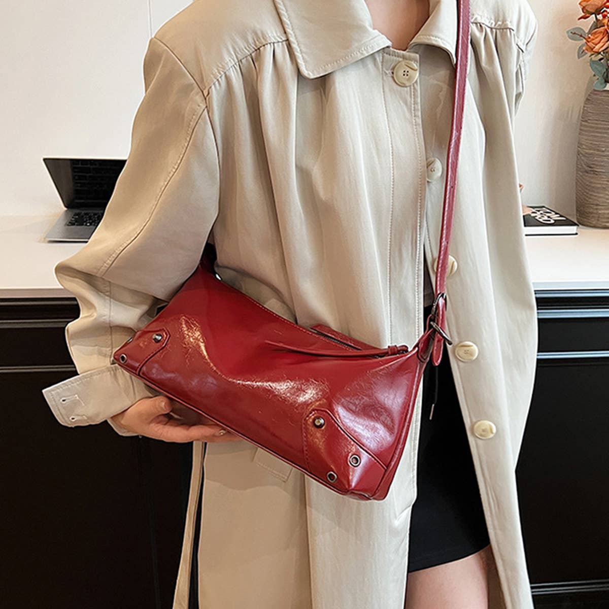 2024 AUTUMN NEW SIMPLE COMMUTER SHOULDER BAG_CWAB3286