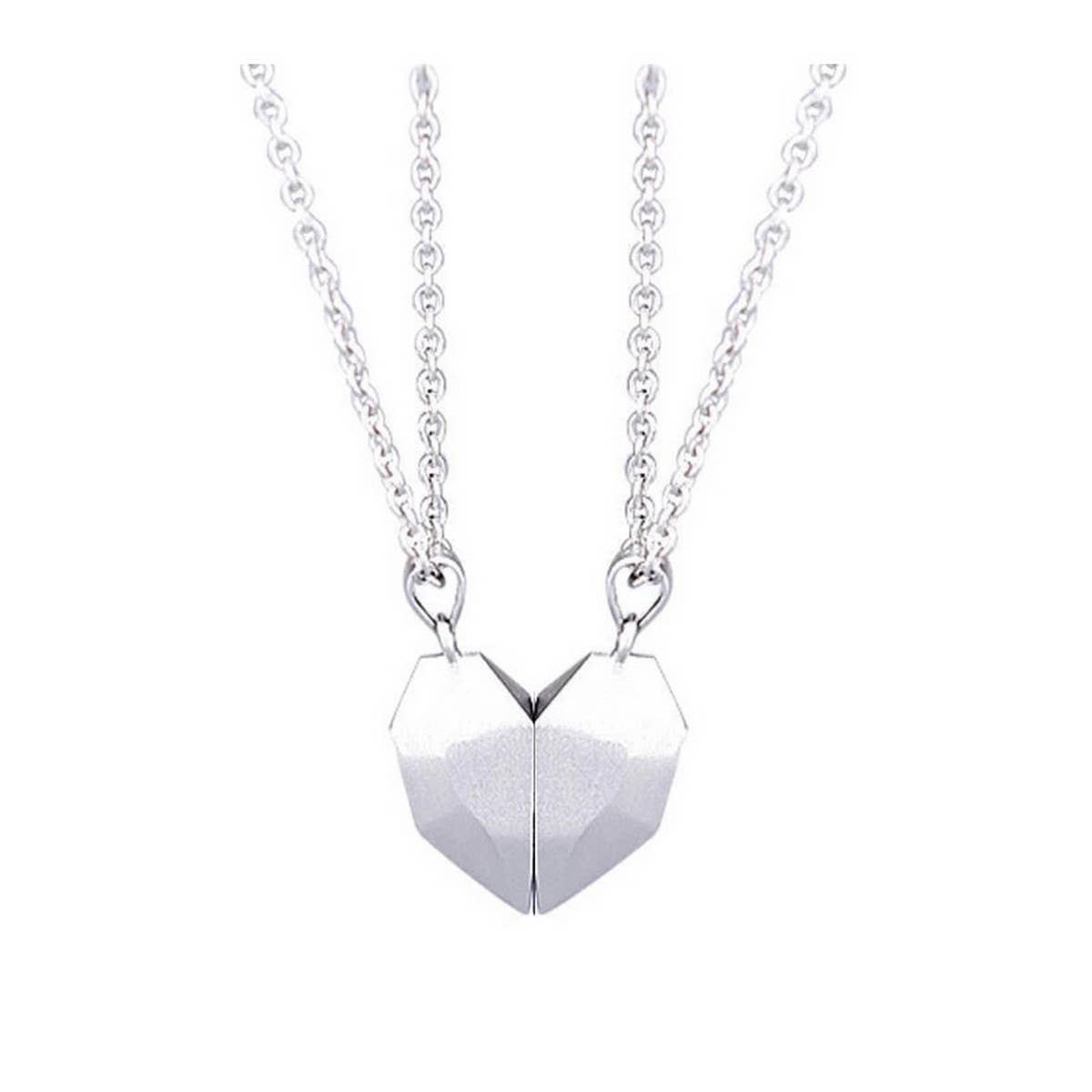FASHIONABLE SPLICING MAGNETIC HEART NECKLACE