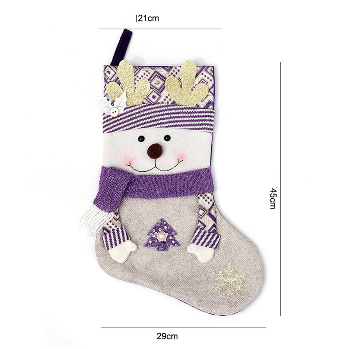 CWMM9475_CHRISTMAS CREATIVE DECORATED SOCKS GIFT BAG