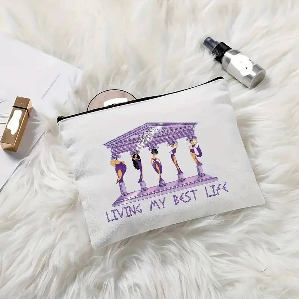 LETTER SIMPLE PRINT COSMETIC BAG_CWAB1784