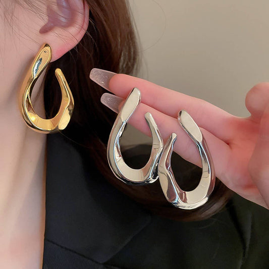 TWISTED GEOMETRY FASHION EARRINGS