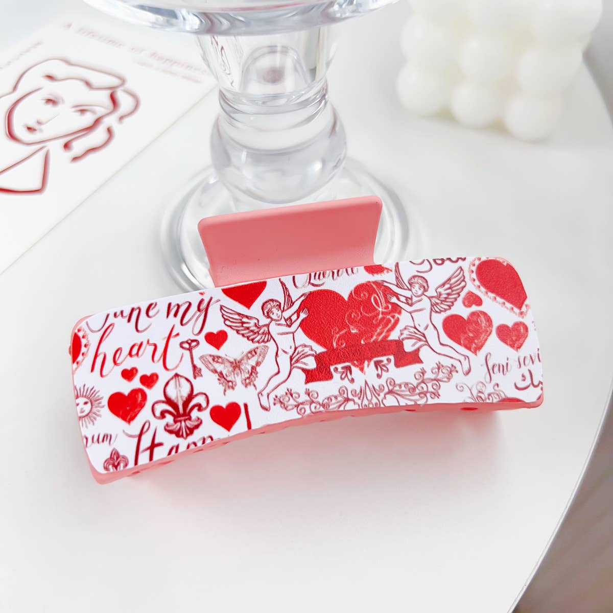 Romantic love plastic hairpins Valentine's Day