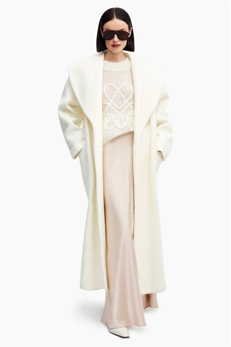 TRANSLUCENT CREW-NECK SOLID LONG-SLEEVED SWEATER