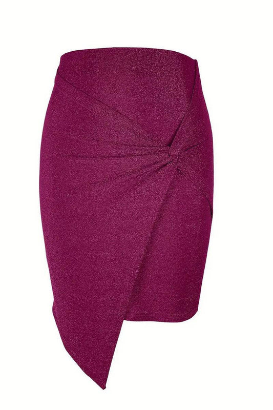 CWBMS0429_ELASTIC SHINY SHORT SEXY BODYCON SKIRT