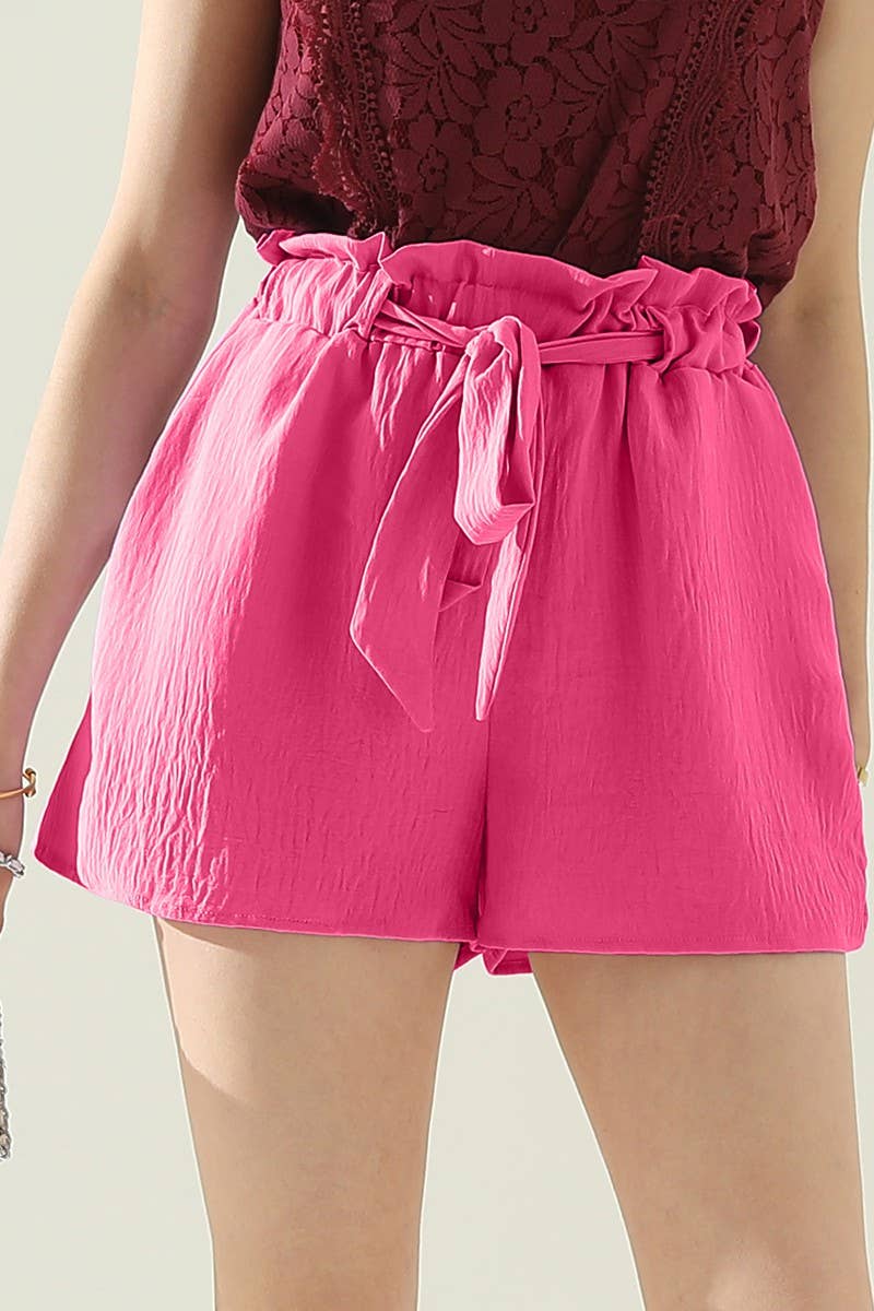 CWBSP155_HIGH WAIST PANTS WITH BELT AND SLANT POCKETS