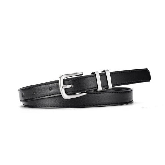 SIMPLE NEW MULTI-COLOR SILVER BUCKLE BELT_CWABE0586