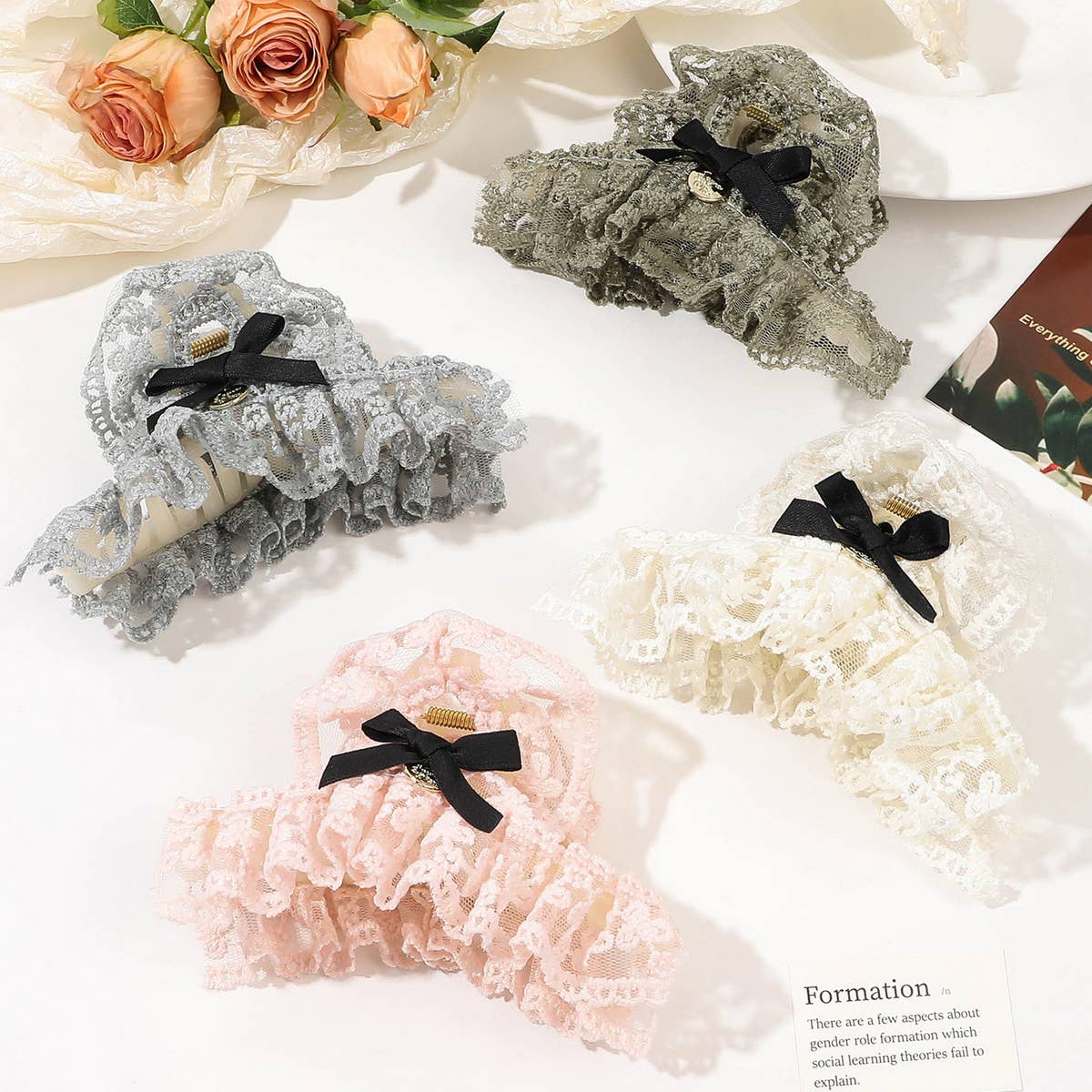 2024 NEW SIMPLE LACE BOW HAIRPIN_CWAHA1650