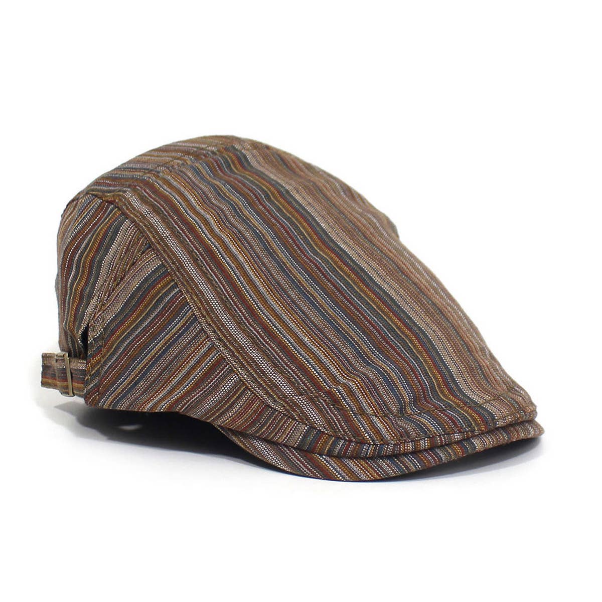 VERSATILE STRIPED TRAVEL FORWARD CAP BERET_CWAB2915