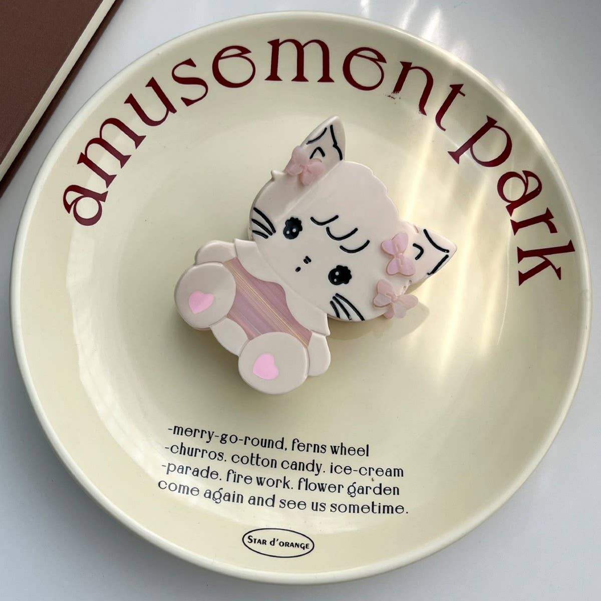 Cute Acetate Cat Claw Clip ? Medium Hair Accessory