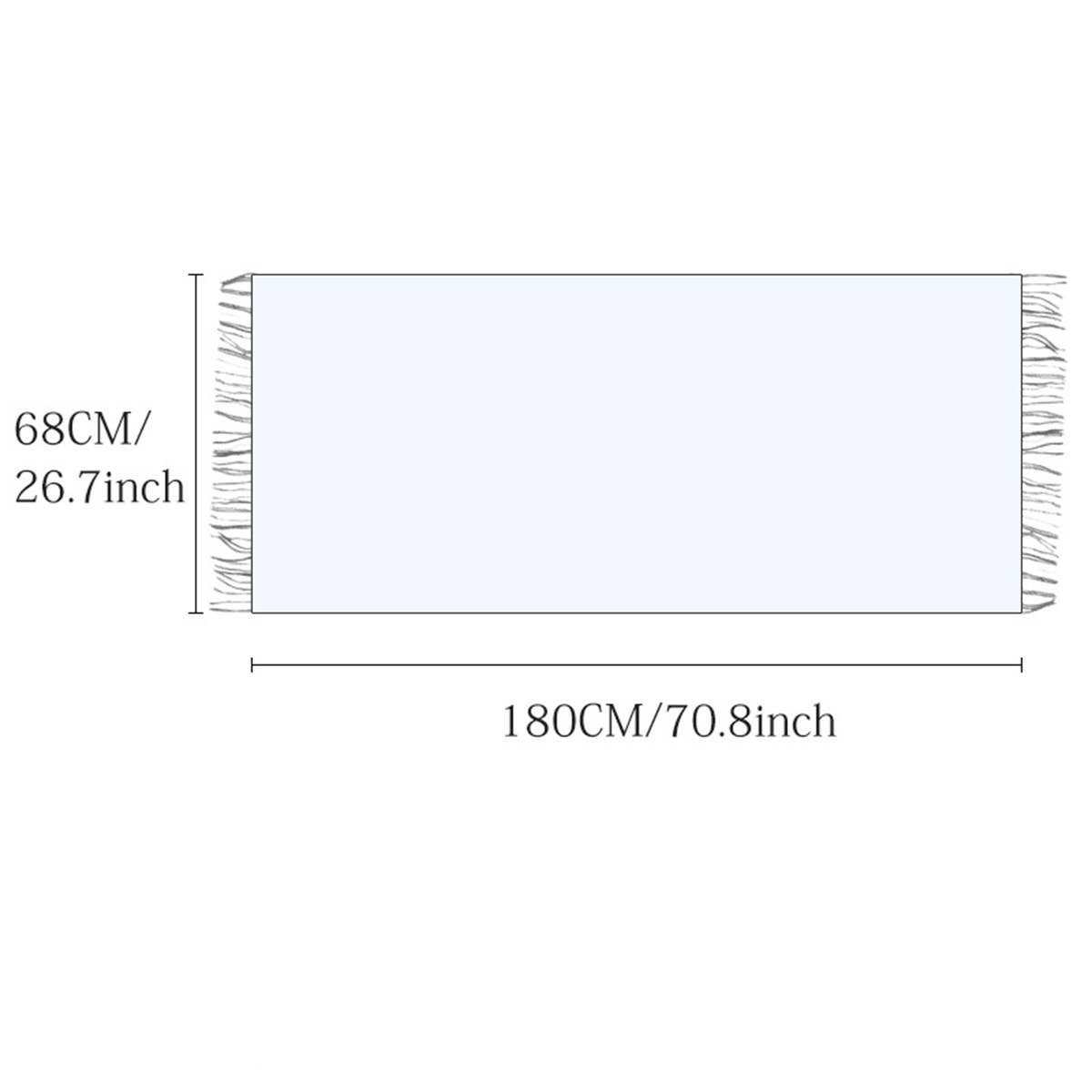 Vintage Stripe Knit Scarf - Unisex Winter Wrap