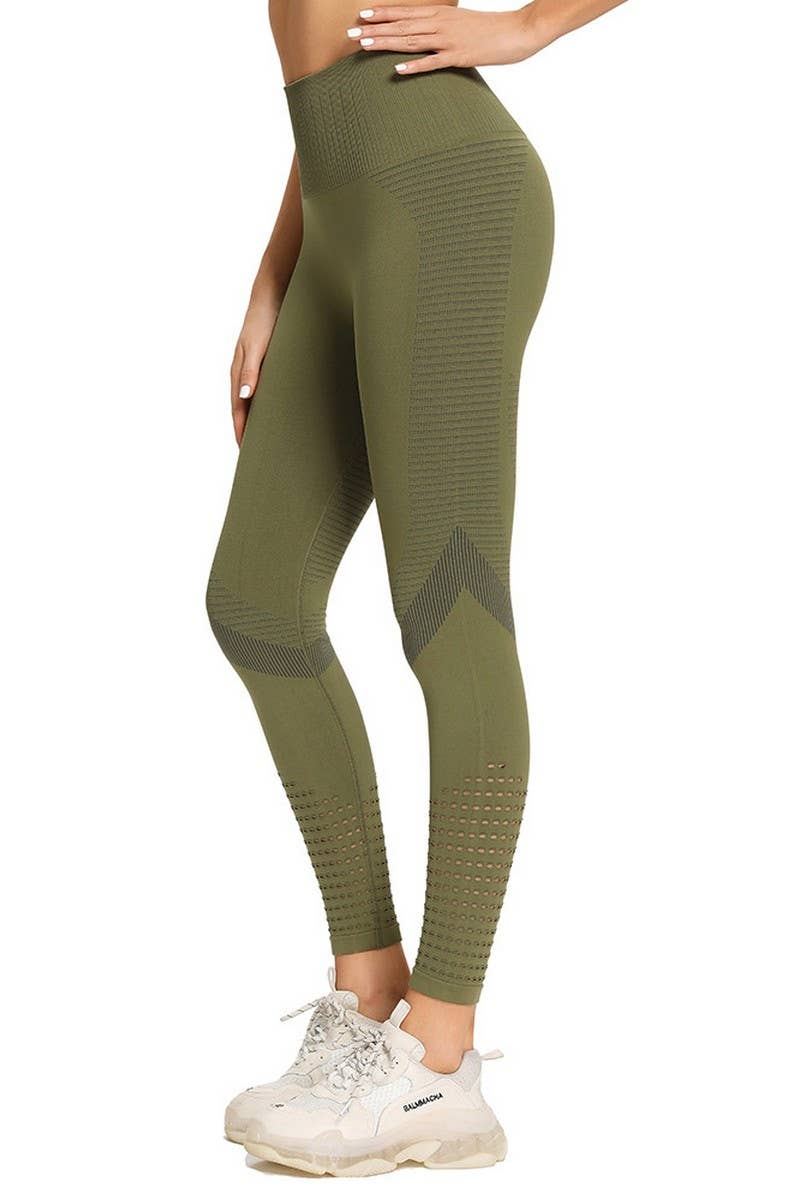 CWBLP1781_HIGH WAIST MESH TIGHT RUNNING SPORTS YOGA PANTS