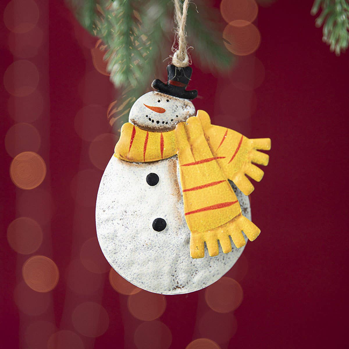 Rustic Iron Angel Santa Snowman Tree Hanging