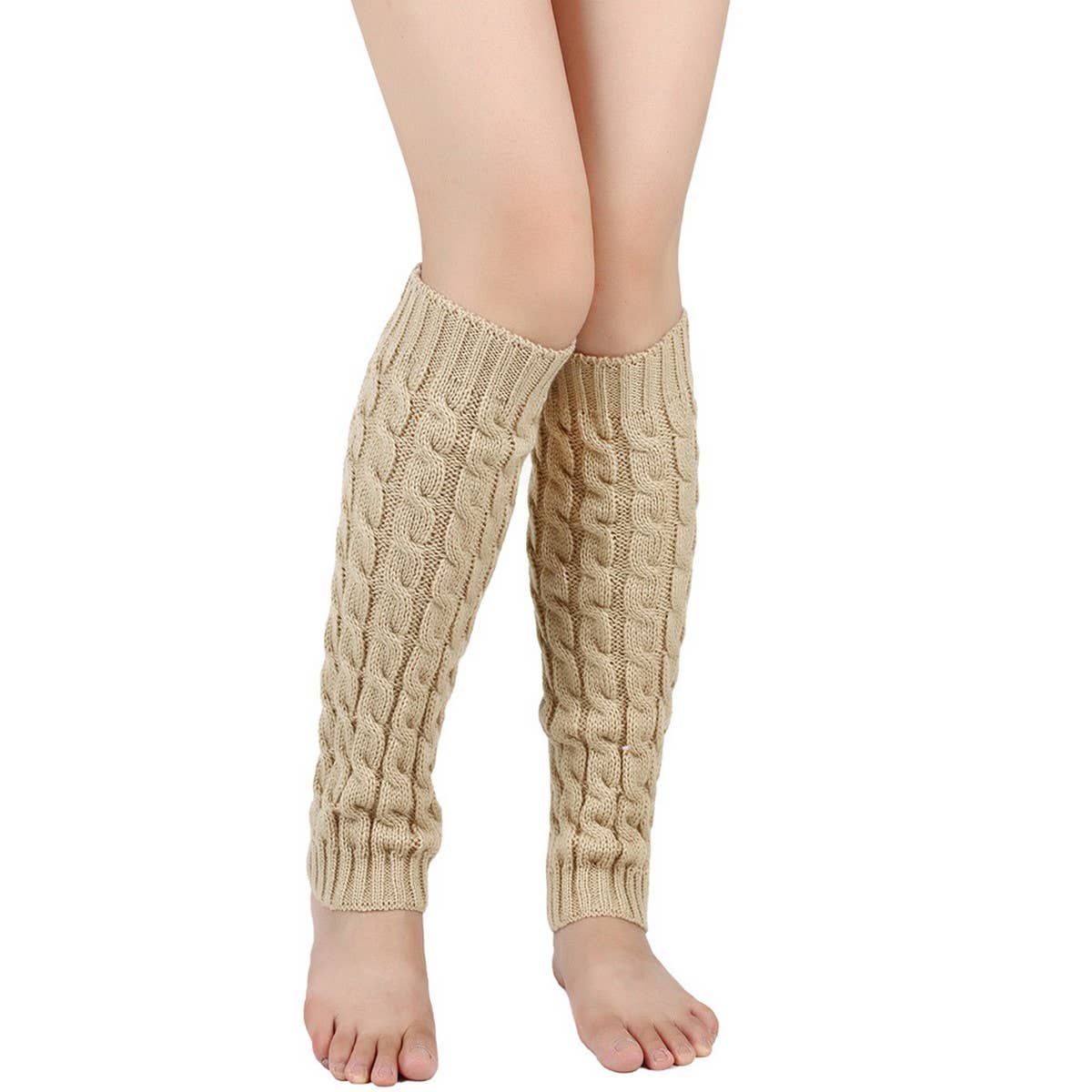 CWMS0811_Winter Warm Knitted Twist Leg Warmers