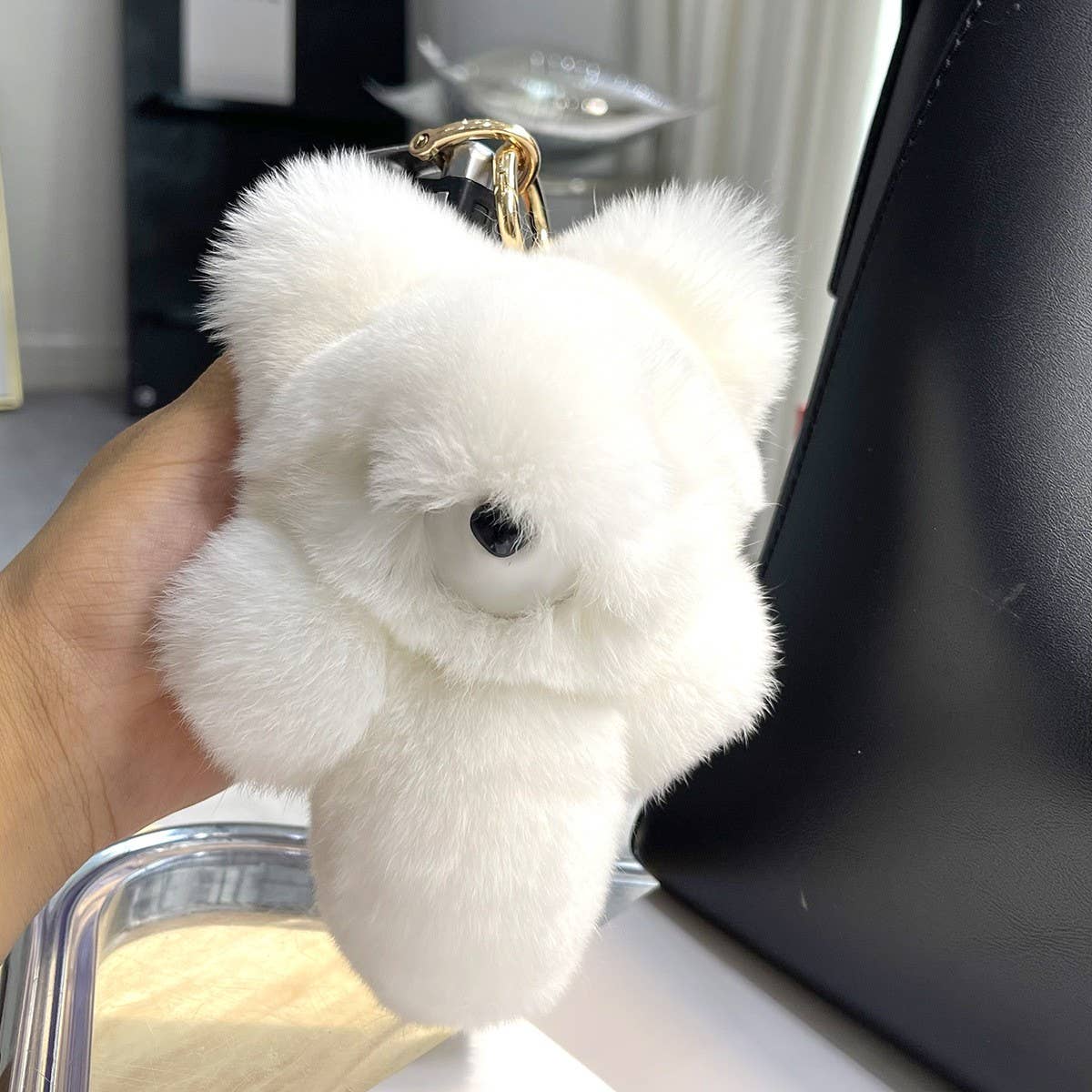 LITTLE FOX CAR KEYCHAIN PENDANT CUTE PLUSH DOLL