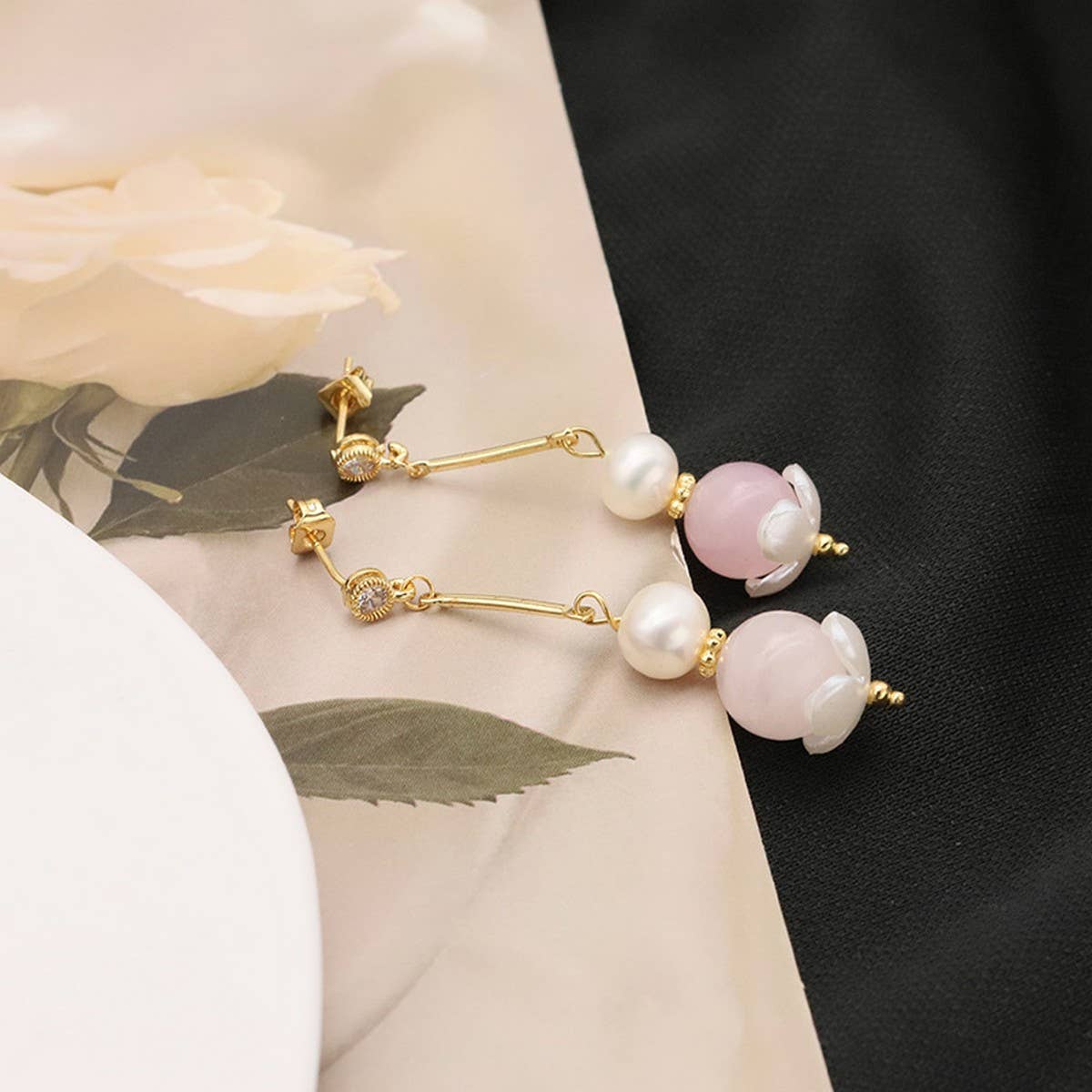 NEW DESIGN LONG FOREST PEARL EARRINGS FOR WOMEN