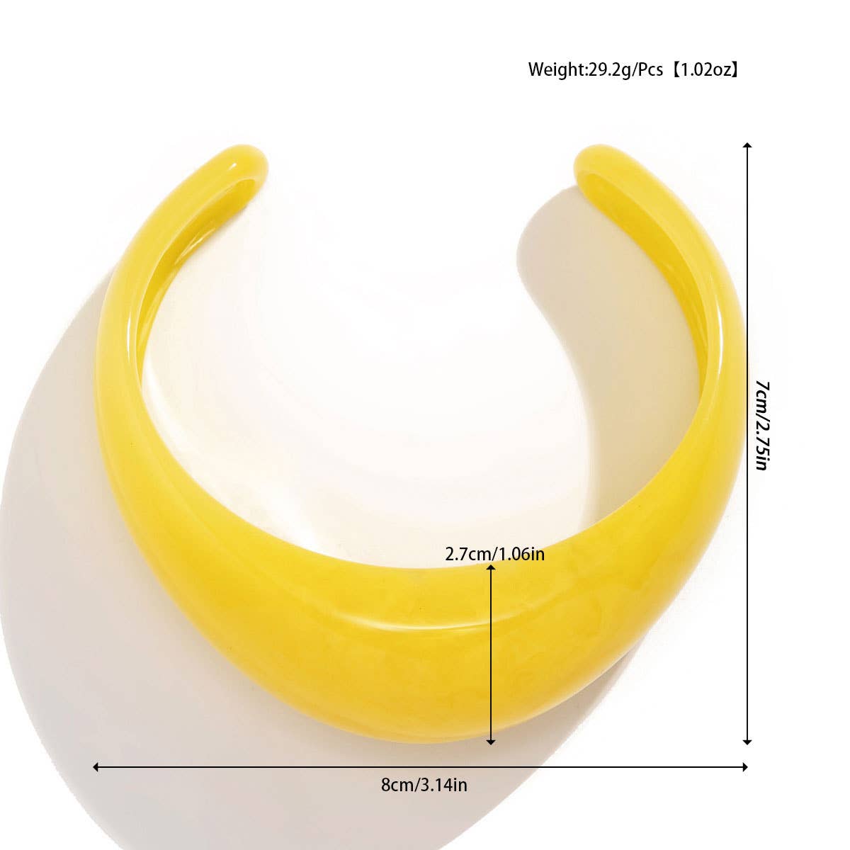 Textured Irregular Acrylic Cuff Bracelet