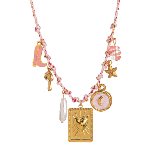 Starfish Pearl Heart Necklace??œDopamine Summer Vibe_CWMM6964