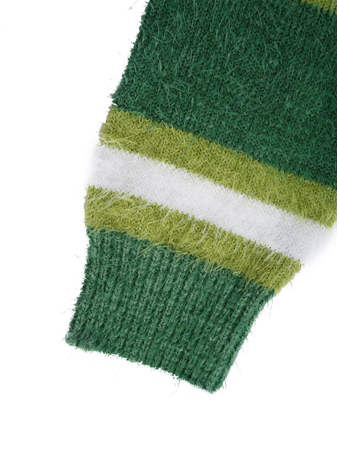 STRIPED JERSEY CARDIGAN AMERICAN CREWNECK SWEATER