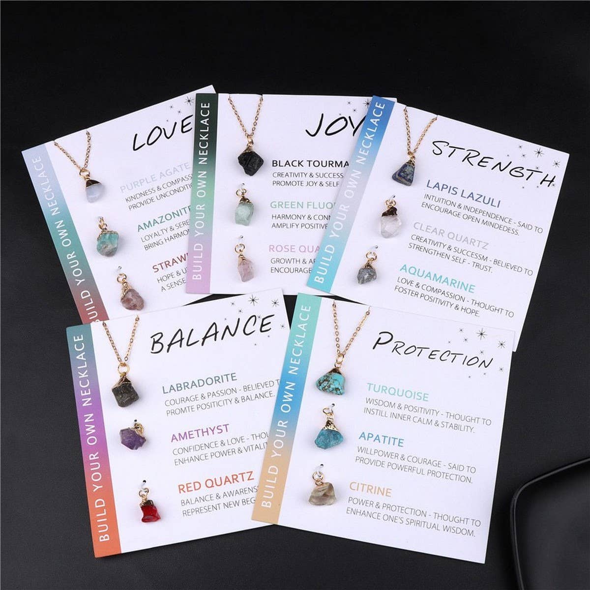 IRREGULAR NATURAL STONE NECKLACE SET