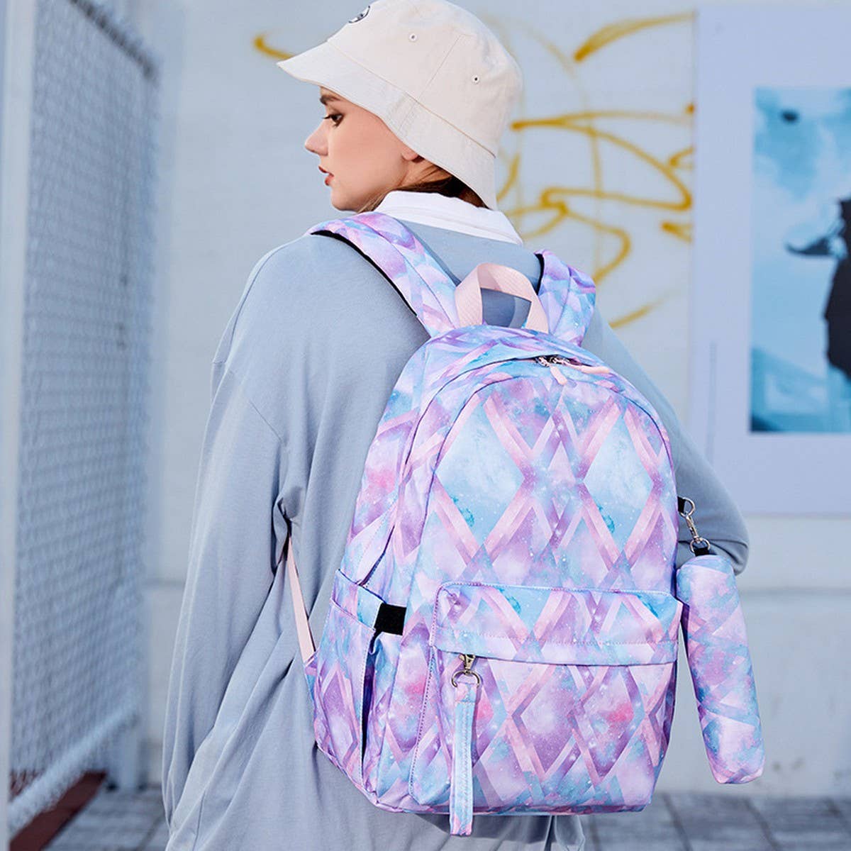 Backpacks for School, USB 3-Piece Set for Girls_CWAB5477