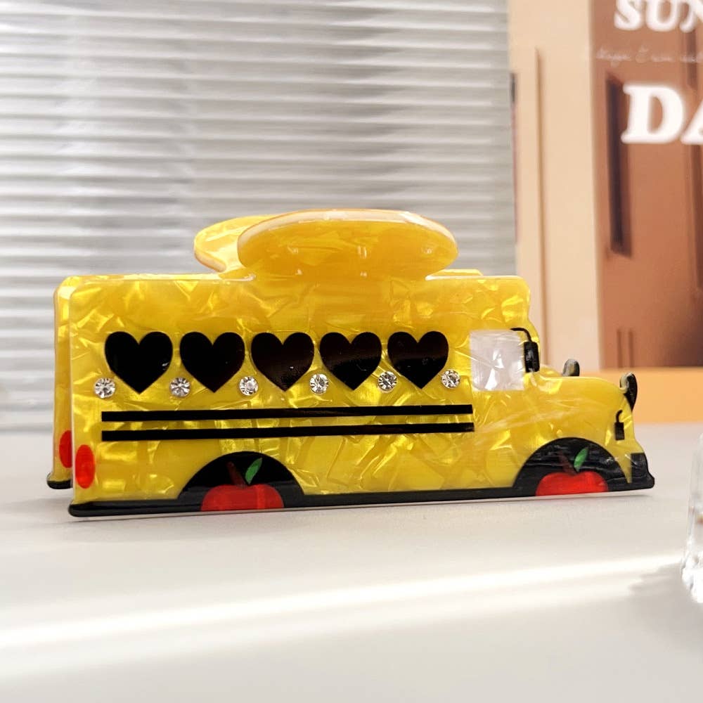 Apple ruler hairpin Cartoon car hairpin