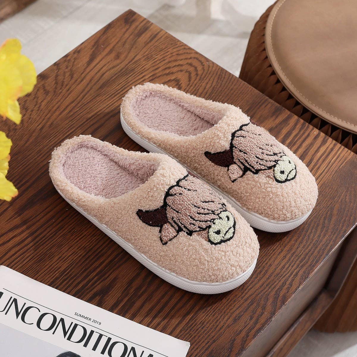 CHRISTMAS HOT-SELLING ANIMAL PRINT COTTON SLIPPERS