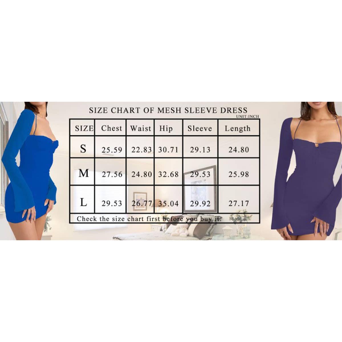 Sexy lace-up halter flared sleeve sheath dress