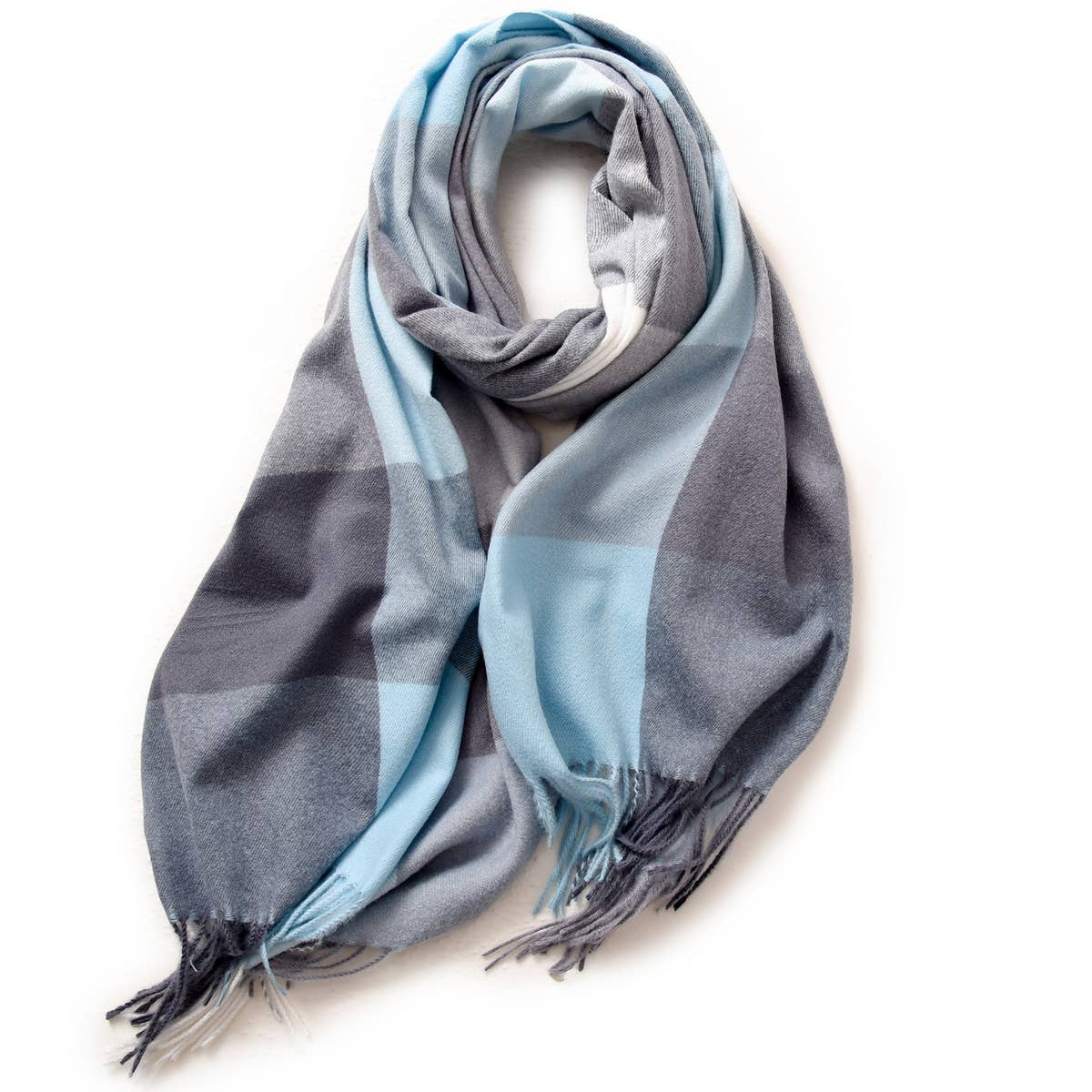 Elegant Plaid Shawl - Winter Scarf for Women