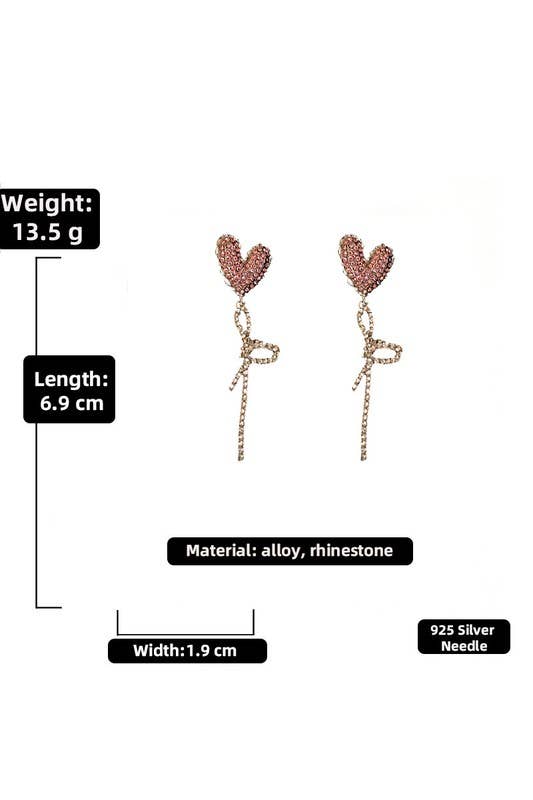 DETAIL RIBBON ELEGANT DROP EARRINGS_CWAJE146