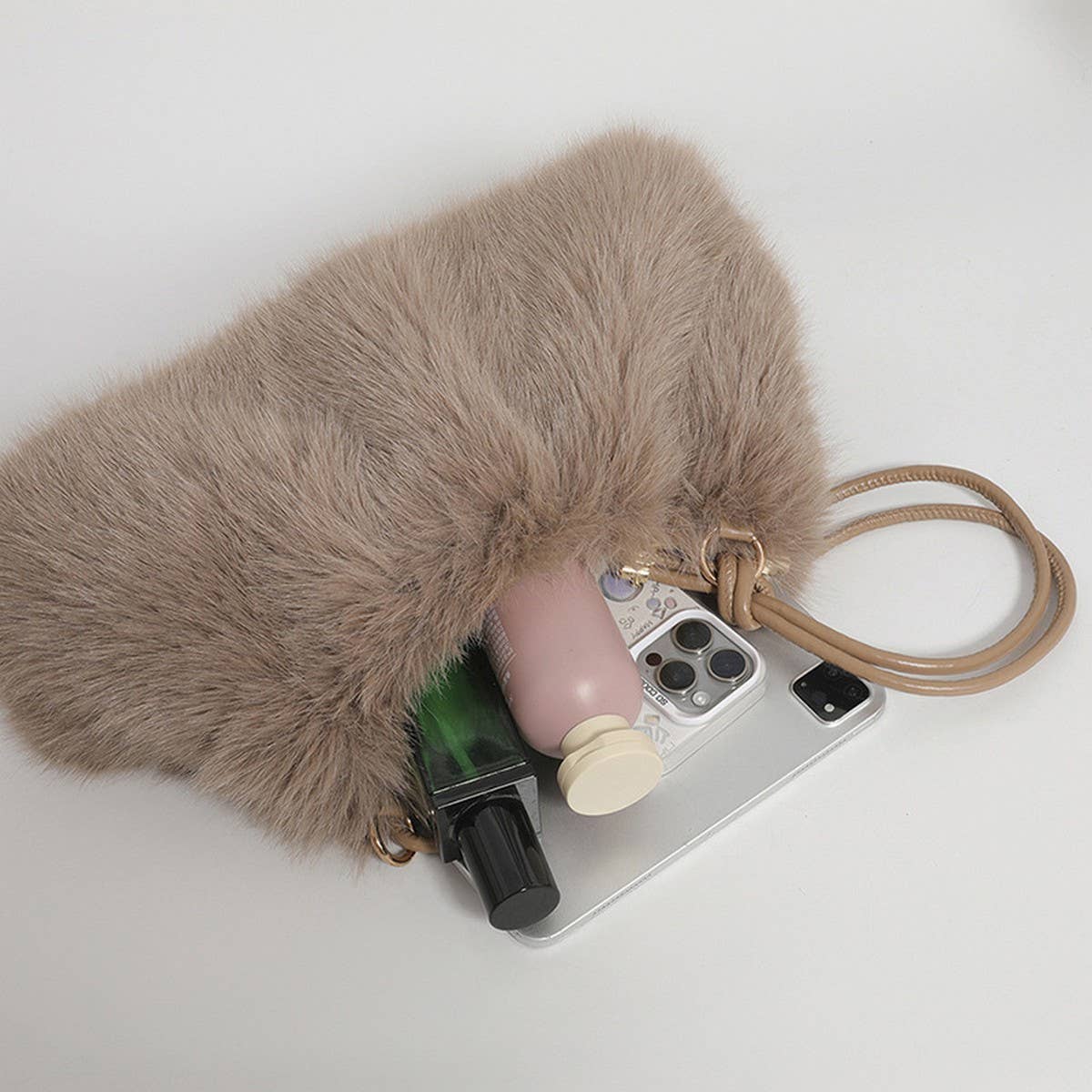 WINTER FASHIONABLE ALL-MATCH FUR PLUSH BAG_CWAB3918