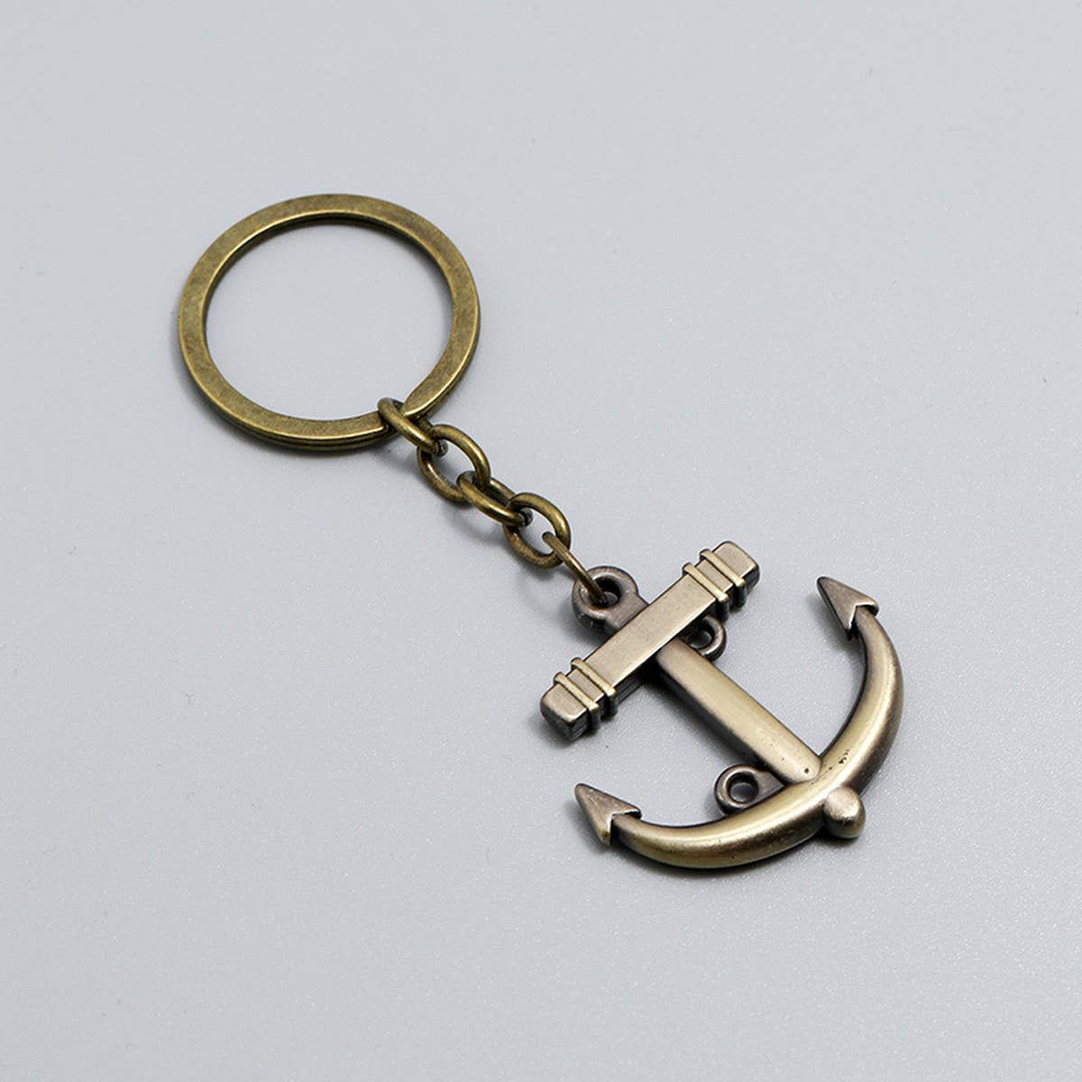 SIMPLE CREATIVE BRONZE SAILBOAT CAR KEYCHAIN_CWMM4718