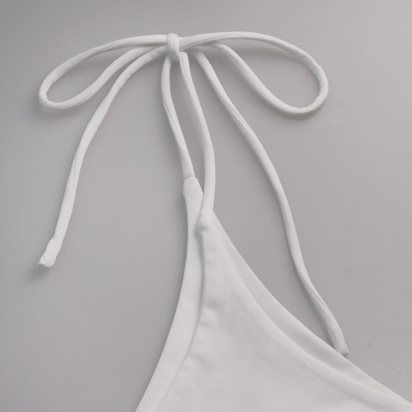 See-through hollowed-out halter skirt lace suit