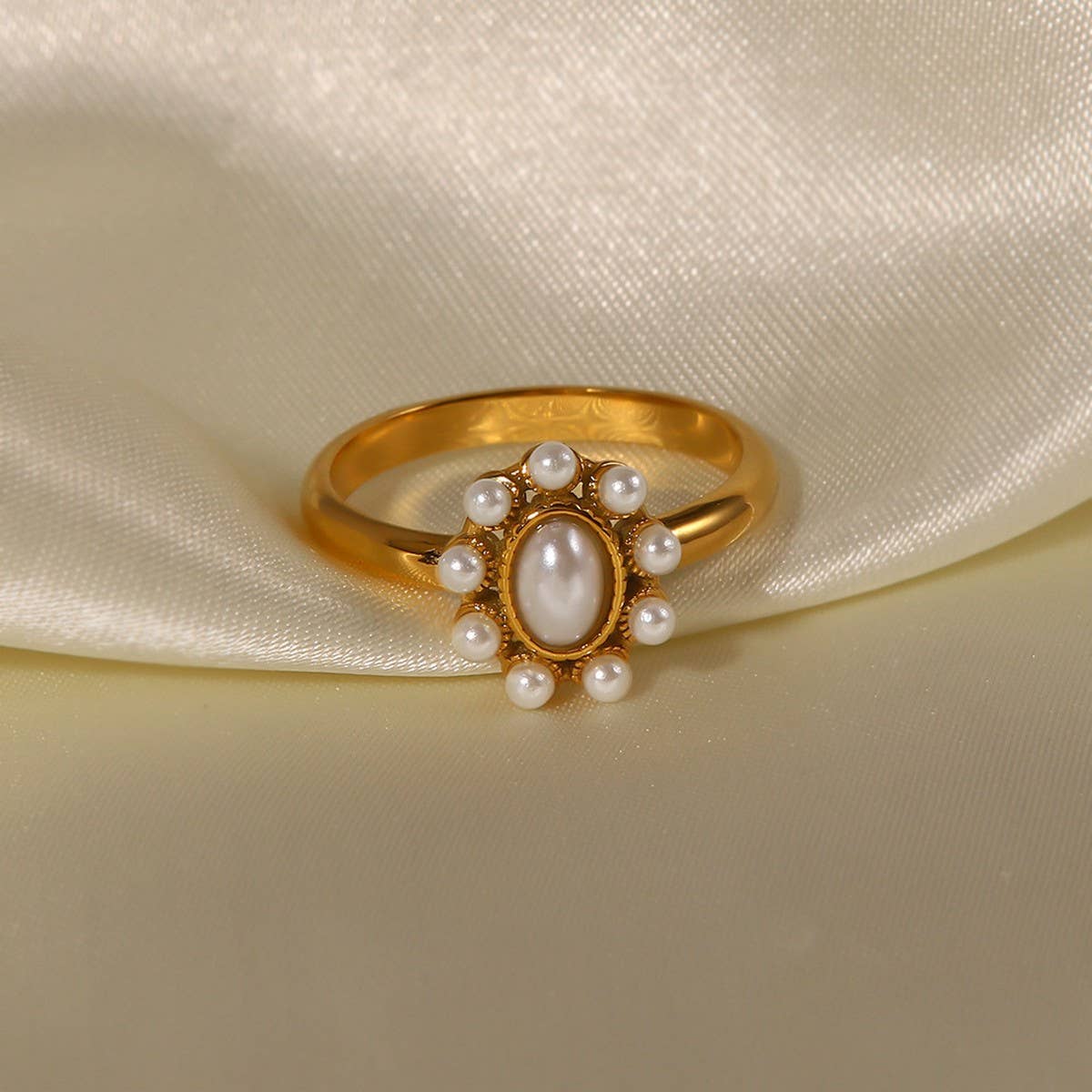 SUNFLOWER VERSATILE STAINLESS STEEL RING