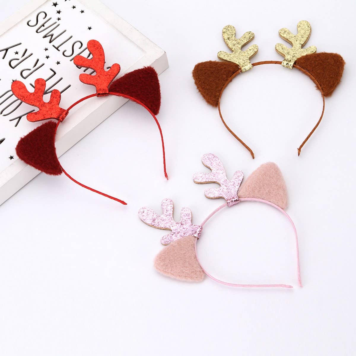 CHRISTMAS DEER ANTLER HEADBAND CAT EARS HEADBAND