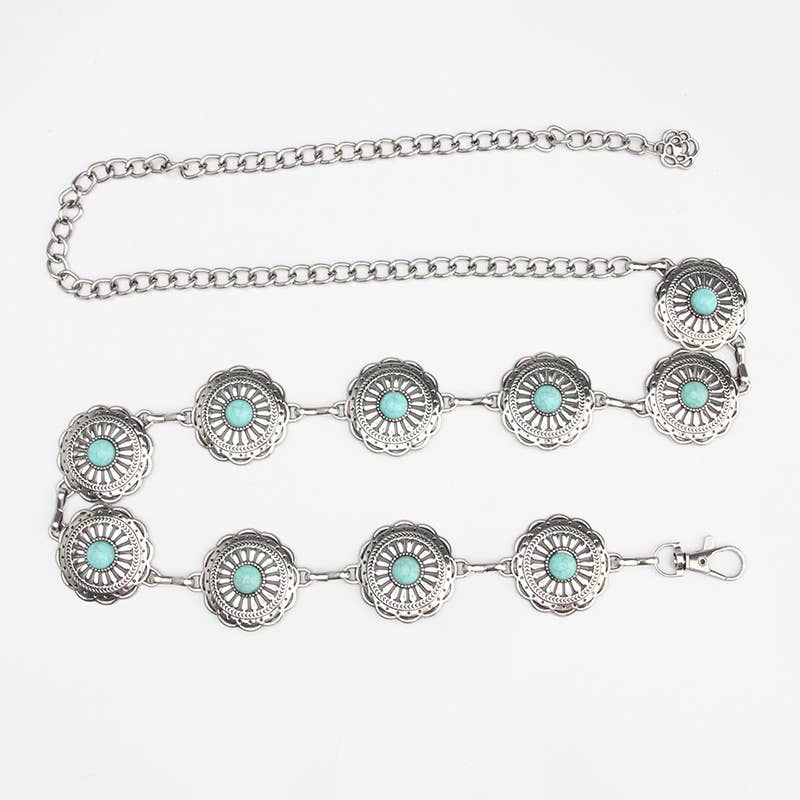 Fashionable and versatile patterned waist chain