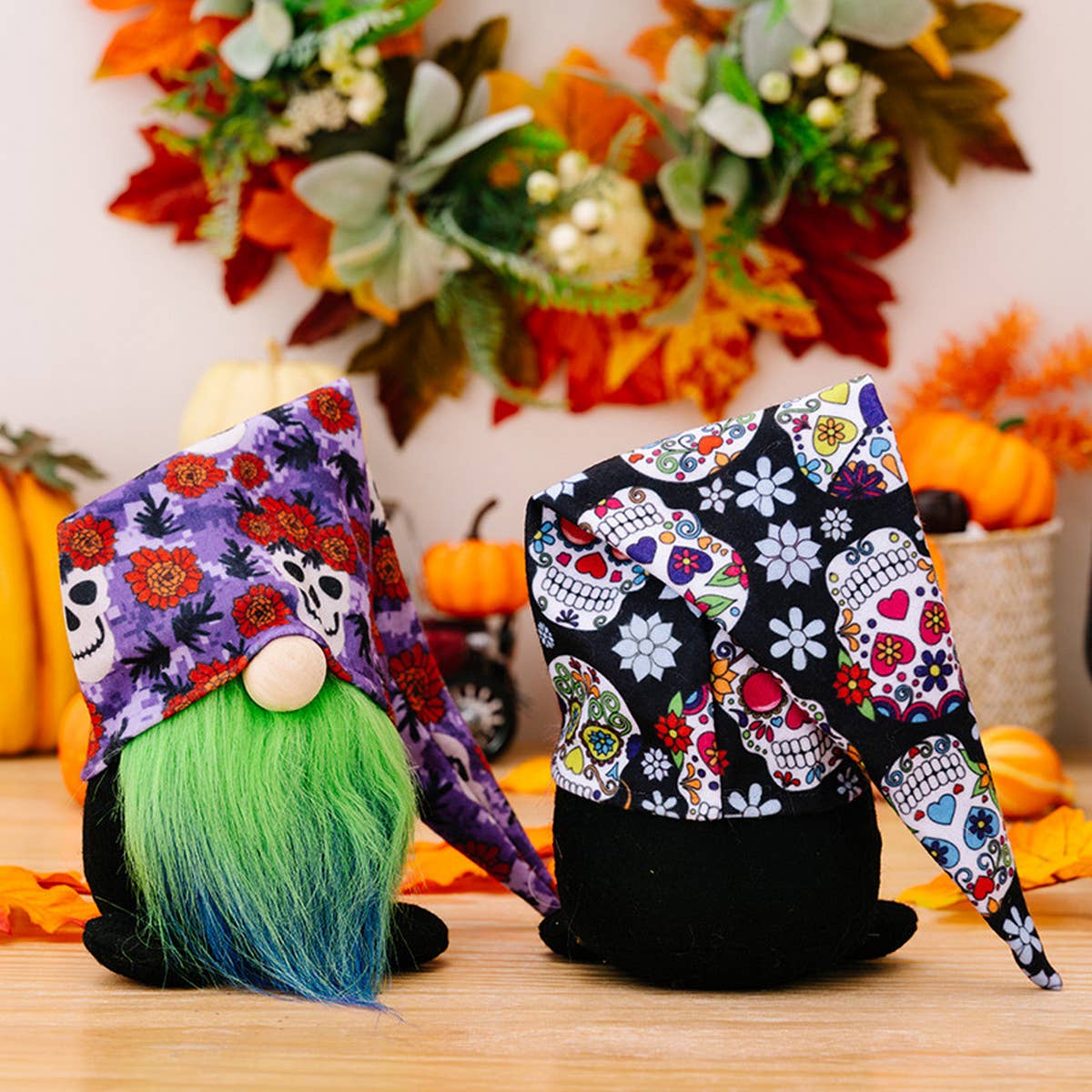 HALLOWEEN HAT DWARF DOLL COLORFUL ORNAMENTS