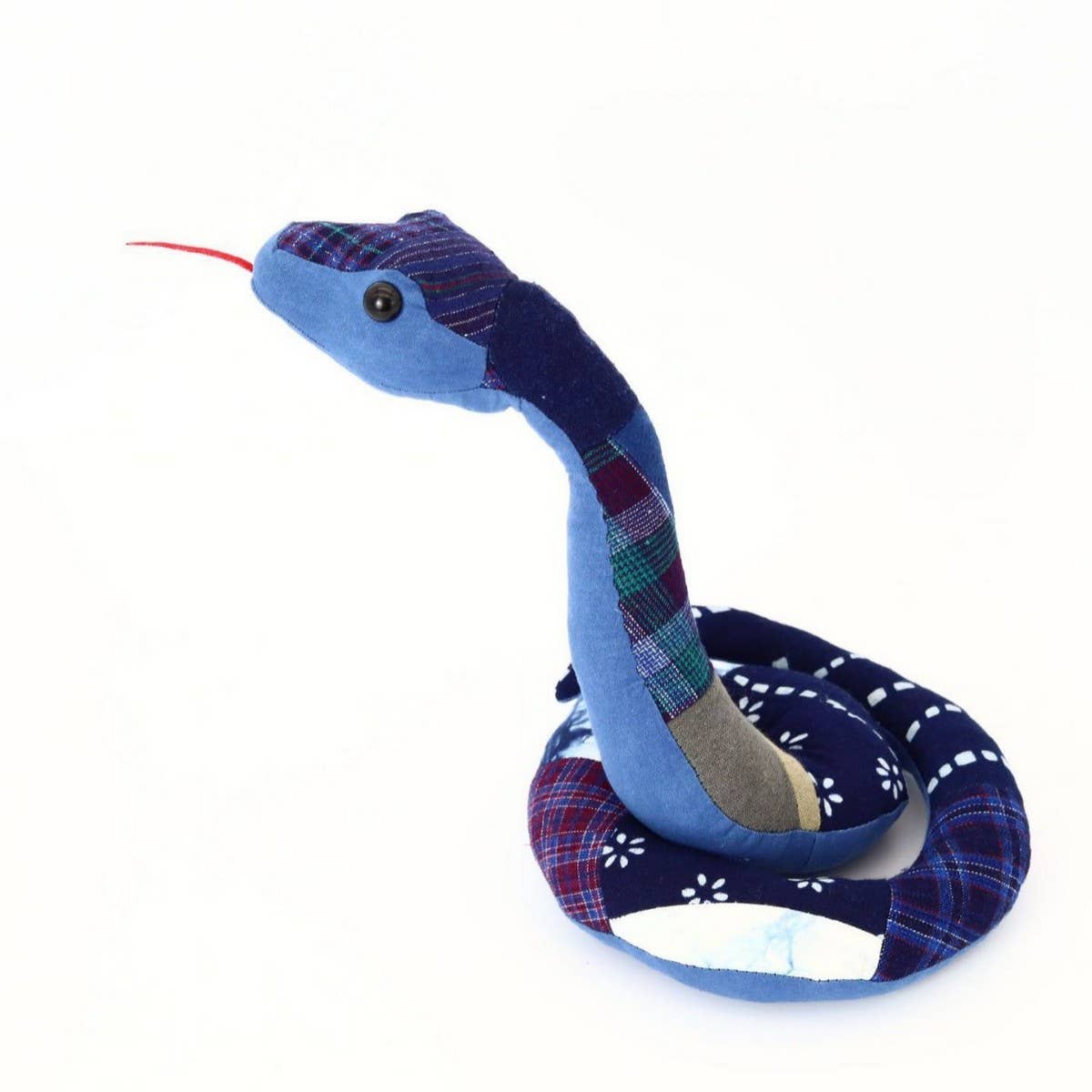 Handmade Indigo Dyed Patchwork Doll