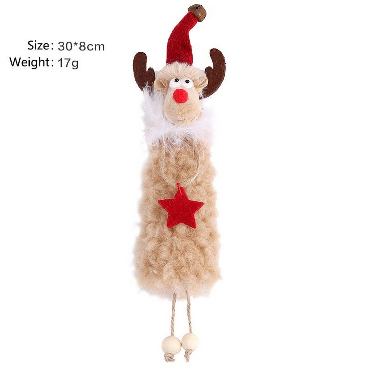 INS Style Plush Reindeer Christmas Ornament_CWAJE05405
