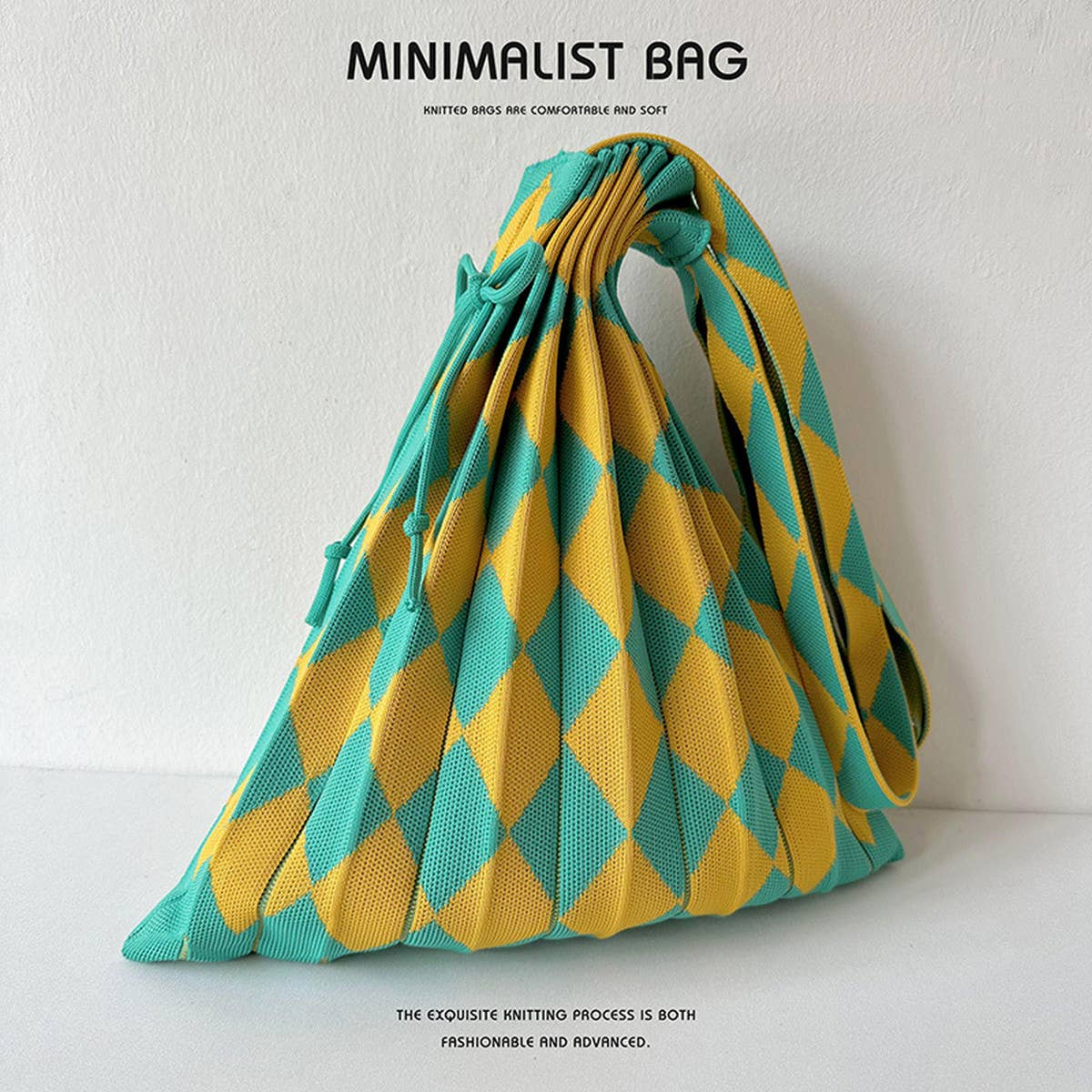 Large Knit Pleated Crossbody Shoulder Bag for Wome_CWAB1533