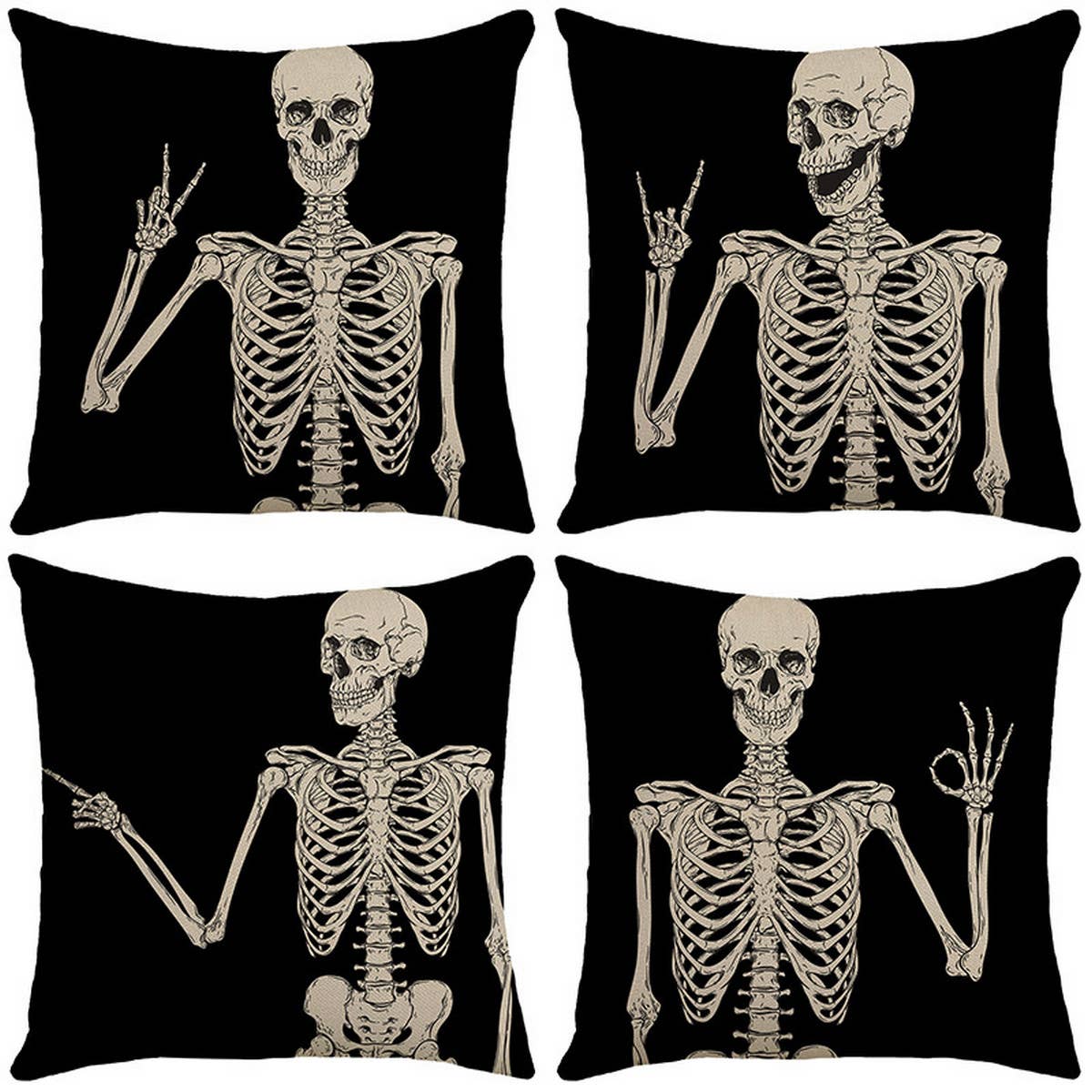HALLOWEEN DAY OF THE DEAD SKULL PILLOWCASE