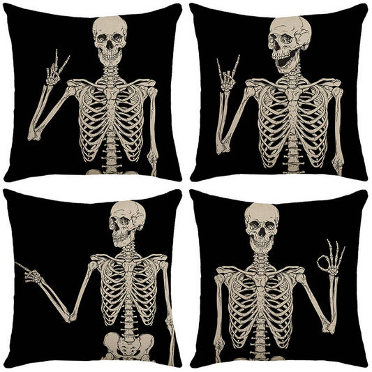 HALLOWEEN DAY OF THE DEAD SKULL PILLOWCASE