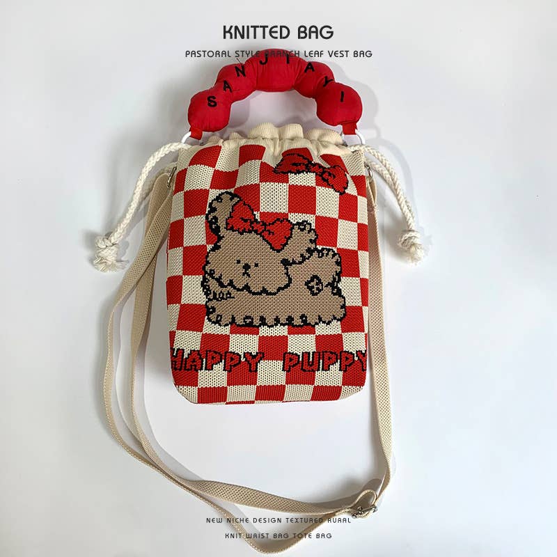 Convenient to carry with you woven lucky bag