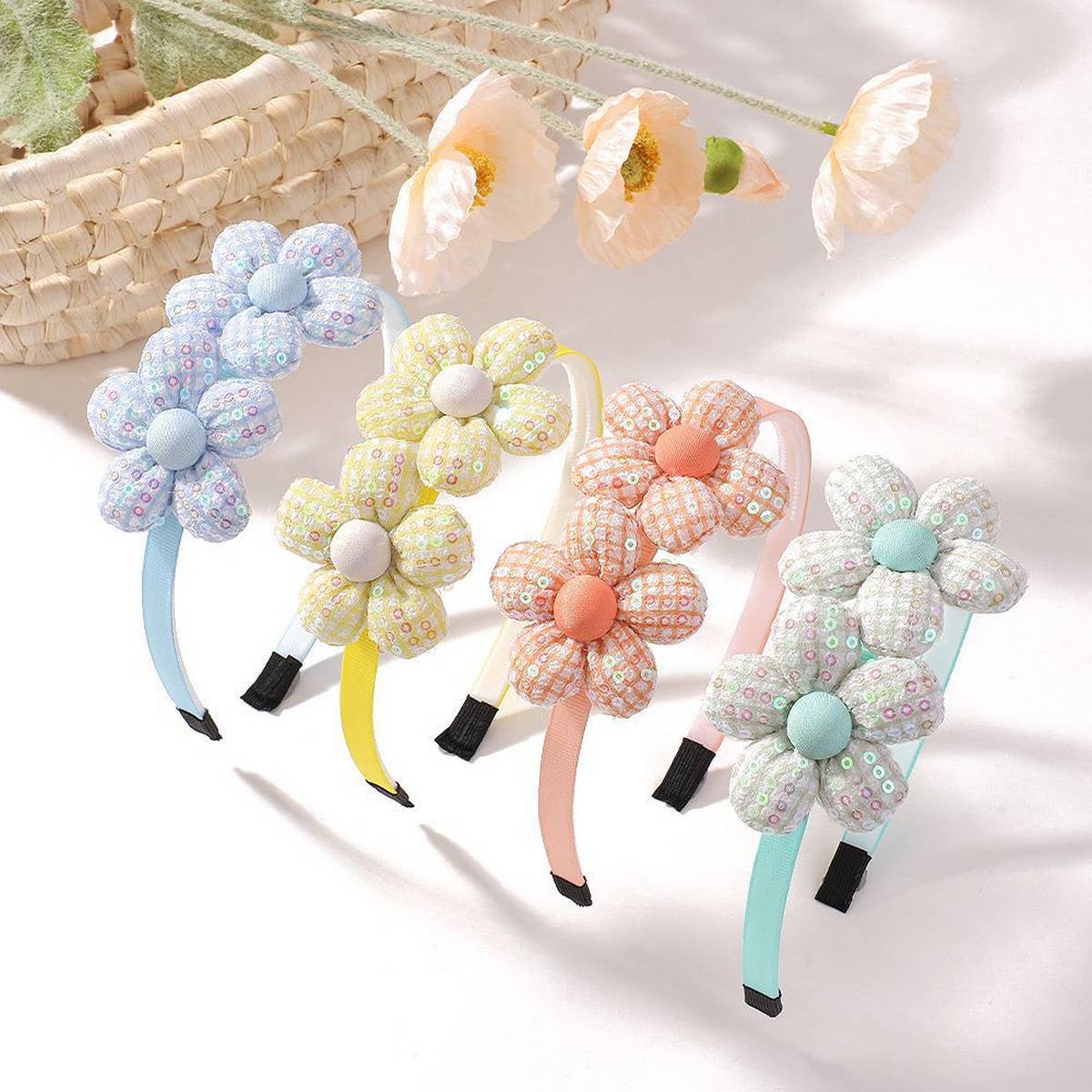 CHILDREN'S PLAID HANDMADE HEADBAND