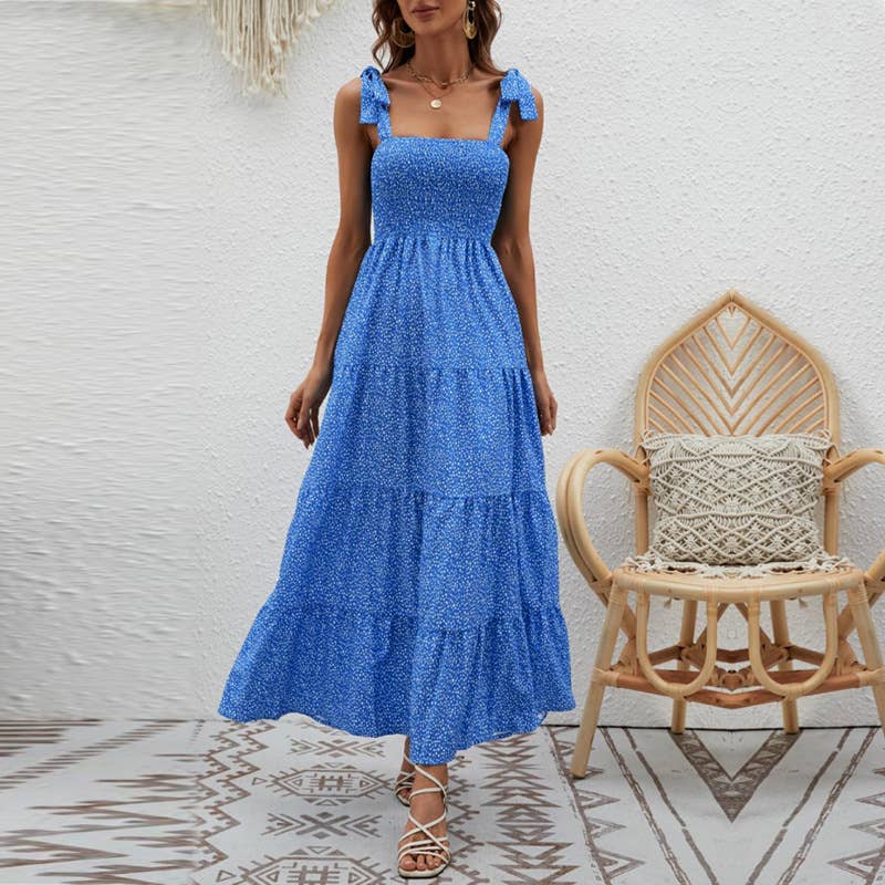 Strapless strapless long dress