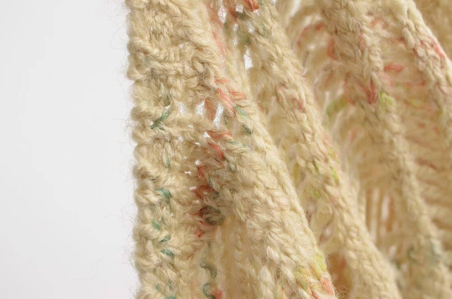 WOMEN'S SLOUCHY CREW-NECK RIPPED SWEATER