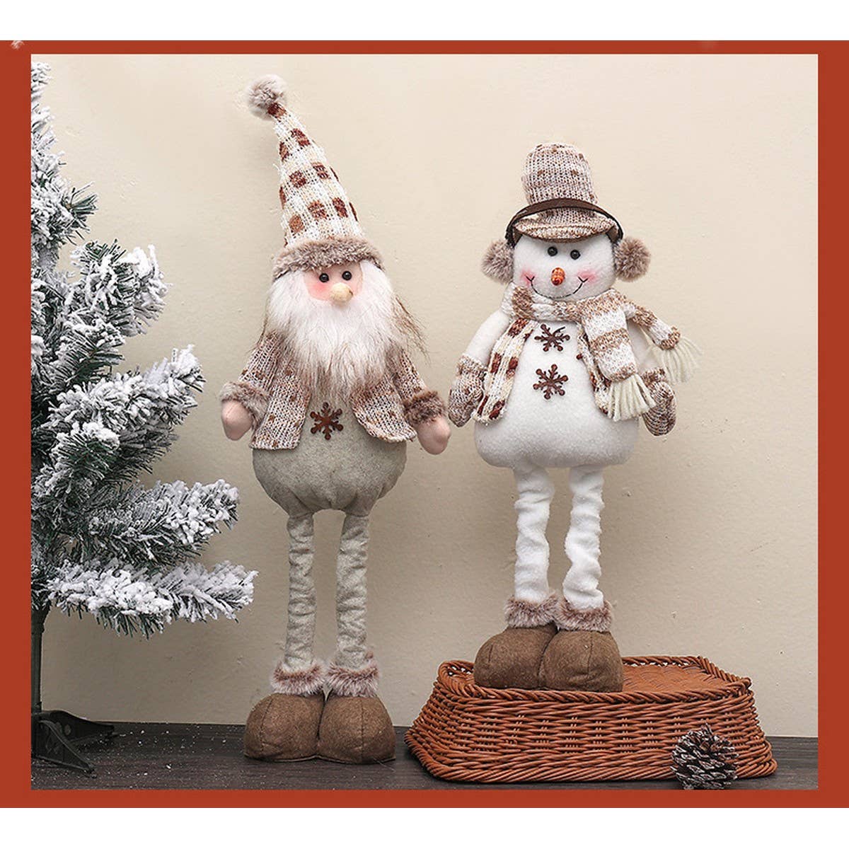 CWMM1739_Christmas Decorations Knitted Retractable Doll
