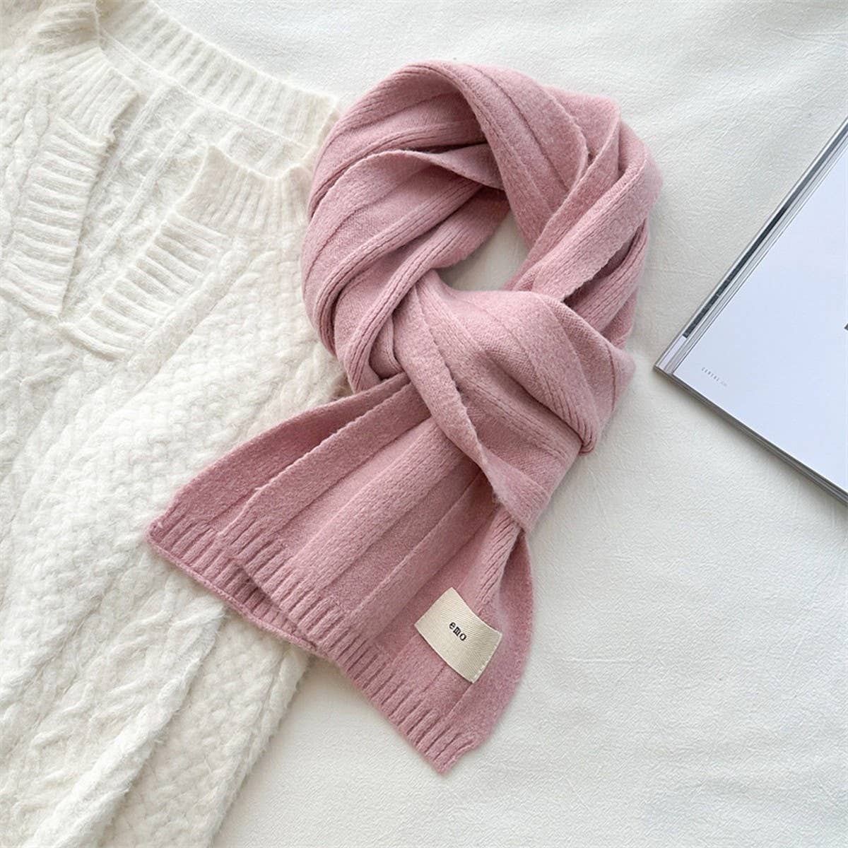 Knit Stripe Scarf - Warm Fall/Winter Unisex Scarf